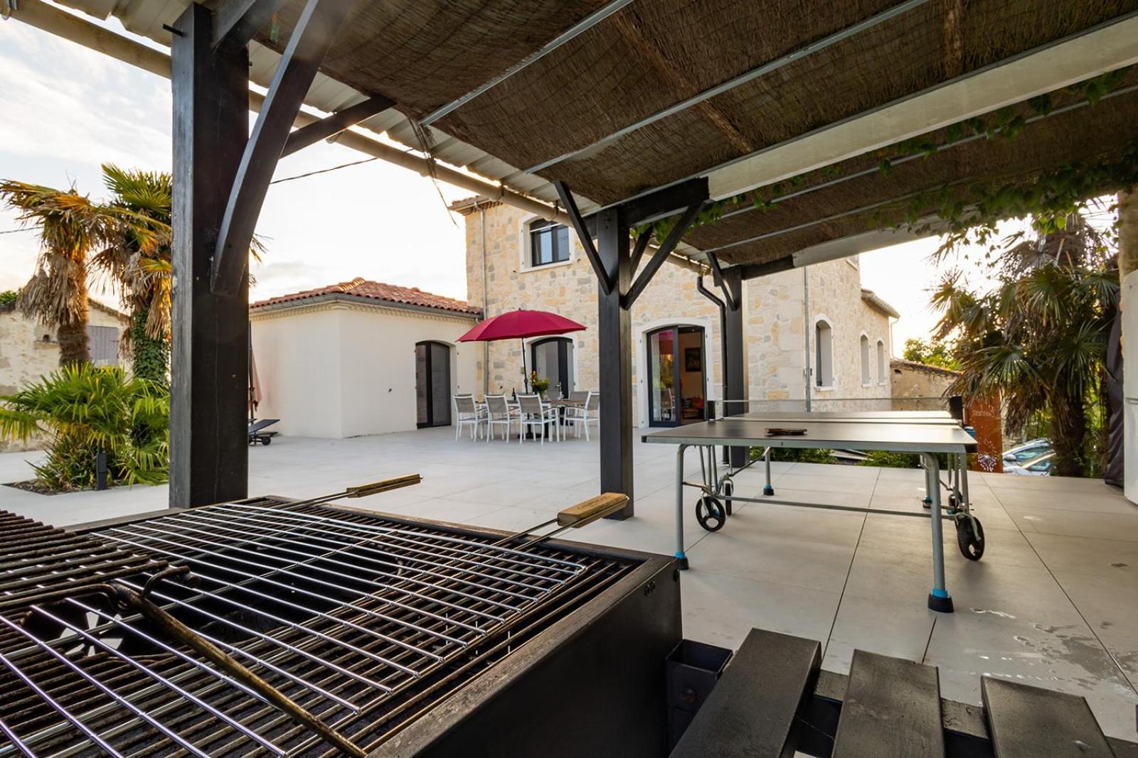 Villa Au Petit Bonheur Avec Clim - Hameau Au Calme - Piscine Chauffee - Petanque Moncrabeau ภายนอก รูปภาพ
